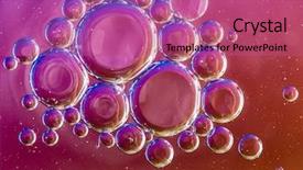  Presentation with oil - Presentation theme consisting of oil soils on water surface background and a coral colored foreground