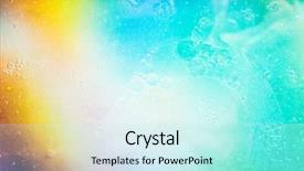  Presentation with oil and water chemical - Theme consisting of oil soils on water surface background and a  colored foreground