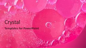  Presentation with oil water waste - PPT theme featuring oil soils on water surface background and a  colored foreground