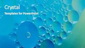  Presentation with oil in water - Presentation having oil soils on water surface background and a teal colored foreground