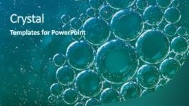  Presentation with oil - PPT theme enhanced with oil soils on water surface background and a  colored foreground