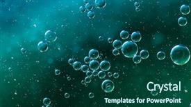  Presentation with oil - Beautiful PPT theme featuring oil soils on water surface backdrop and a forest green colored foreground