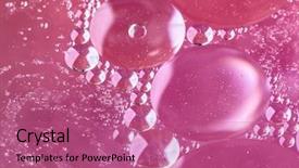  Presentation with oil in water - Theme enhanced with oil soils on water surface background and a  colored foreground