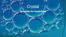  Presentation with oil and water chemical - Theme consisting of oil soils on water surface background and a ocean colored foreground