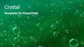  Presentation with oil in water - Slides with oil soils on water surface background and a  colored foreground