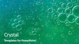  Presentation with oil in water - Cool new PPT theme with oil soils on water surface backdrop and a  colored foreground