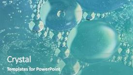  Presentation with oil water waste - Slide deck enhanced with oil soils on water surface background and a  colored foreground