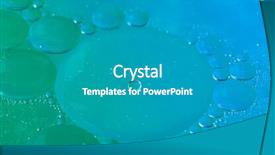  Presentation with oil - Beautiful slide deck featuring oil soils on water surface backdrop and a  colored foreground