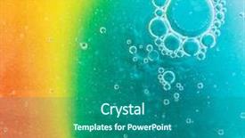  Presentation with oil water waste - Slide deck having oil soils on water surface background and a ocean colored foreground