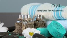  Presentation with oil and gas - Colorful PPT theme enhanced with northern ireland and wales soccer backdrop and a sky blue colored foreground