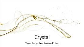  Presentation with splash - Slides having oil splash isolated on white background and a white colored foreground