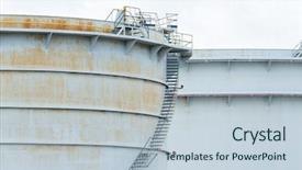  Presentation with tank - Cool new slides with oil tank backdrop and a lemonade colored foreground