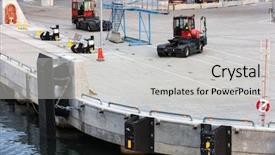  Presentation with cargo - Amazing presentation having modern cargo port with new backdrop and a light gray colored foreground