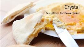  Presentation with dip - Amazing presentation theme having oil use - plate with hummus dip backdrop and a lemonade colored foreground