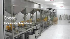  Presentation with oils - Presentation design featuring oils in a factory background and a gray colored foreground