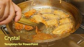  Presentation with deep - Presentation design consisting of kindness - several kinds of whole background and a teal colored foreground