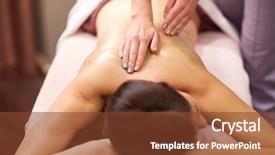  Presentation with young healthy people - Beautiful slide deck featuring ointment - people beauty healthy lifestyle backdrop and a tawny brown colored foreground