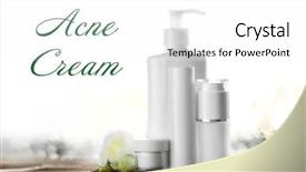  Presentation with skin care - Audience pleasing slides consisting of ointment cream - beauty and skin care concept backdrop and a white colored foreground