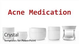  Presentation with skin care - PPT layouts consisting of ointment cream - beauty and skin care concept background and a white colored foreground