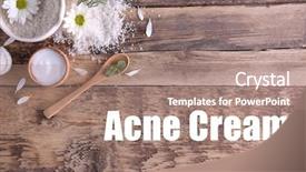  Presentation with skin care - Amazing PPT layouts having ointment cream - beauty and skin care concept backdrop and a coral colored foreground