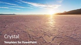  Presentation with desert - PPT theme enhanced with ojo-del-mar background and a coral colored foreground