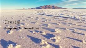  Presentation with tent in a desert - Presentation theme enhanced with ojo-del-mar background and a  colored foreground