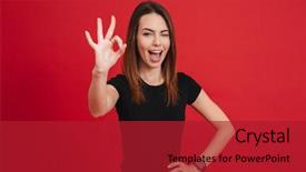  Presentation with girl pink baby shower - PPT layouts having ok - portrait of a joyful casual background and a crimson colored foreground