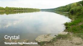  Presentation with bank - Audience pleasing presentation theme consisting of okab - bank of the oka river backdrop and a  colored foreground