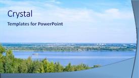  Presentation with river vs borehole - Cool new theme with okab - embankment of volga river backdrop and a  colored foreground