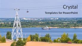  Presentation with russia - Colorful slides enhanced with okab - funicular in nizhny novgorod russia backdrop and a light blue colored foreground