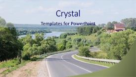  Presentation with country - Presentation theme featuring okab - landscape with the image background and a  colored foreground