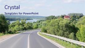  Presentation with country invitation - Cool new presentation theme with okab - landscape with the image backdrop and a  colored foreground