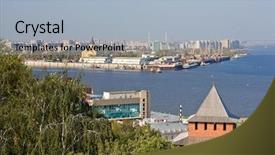  Presentation with russia - Cool new theme with okab - view on nizhy novgorod backdrop and a light blue colored foreground