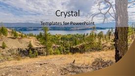 Presentation with vancouver - Audience pleasing PPT theme consisting of okanagan lake in kelowna backdrop and a light blue colored foreground