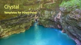  Presentation with hang - Cool new PPT theme with okatse canyon georgia picturesque rocks backdrop and a tawny brown colored foreground