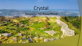  Presentation with japan - Presentation design with okinawa japan at nakagusuku catle background and a light blue colored foreground