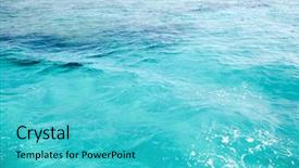  Presentation with water - Presentation theme enhanced with okinowa japan - okinawa beach water background and a  colored foreground