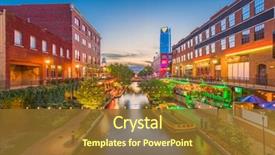 Presentation with oklahoma - Amazing PPT theme having oklahoma city oklahoma usa cityscape backdrop and a tawny brown colored foreground