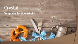  Presentation with oktoberfest menu - Amazing presentation having oktoberfest beer festival background menu backdrop and a coral colored foreground