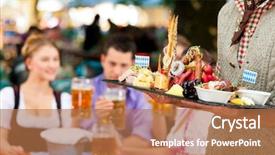  Presentation with beer garden - Cool new slides with oktoberfest beers - beer garden in bavaria germany backdrop and a coral colored foreground
