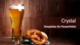  Presentation with beer - Cool new presentation with oktoberfest beers - lager beer glass and pretzel backdrop and a wine colored foreground