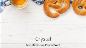  Presentation with food white - Audience pleasing theme consisting of oktoberfest-food-backdrop-pretzels backdrop and a white colored foreground