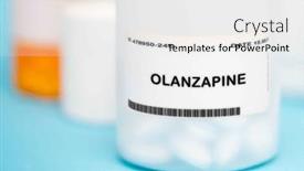  Presentation with brain activity - Presentation design enhanced with olanzapine-is-a-medication-used background and a white colored foreground
