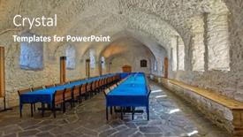  Presentation with canteen - Cool new presentation design with olavinlinna-castle-savonlinna-finland-circa backdrop and a  colored foreground