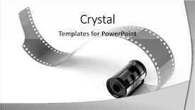  Presentation with old film - PPT layouts enhanced with old 35 mm film background and a white colored foreground