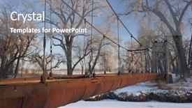  Presentation with river irrigation - Cool new presentation with old abandoned aqueduct irrigation ditch backdrop and a seafoam green colored foreground