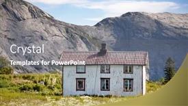  Presentation with old house - PPT layouts enhanced with old-abandoned-house-in-rural background and a gray colored foreground
