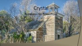  Presentation with weeds - Slides having old abandoned schoolhouse in rural background and a  colored foreground