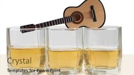  Presentation with whiskey - Theme enhanced with old-acoustic-guitar-and-glasses background and a yellow colored foreground