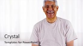  Presentation with working - Beautiful PPT layouts featuring african american leaders - senior business man working backdrop and a light gray colored foreground